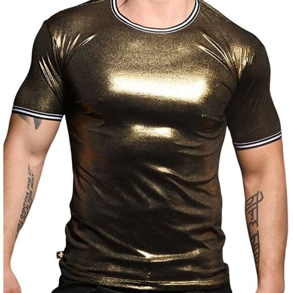 Andrew Christian Golden Tee Size Large - Picture 5 of 7